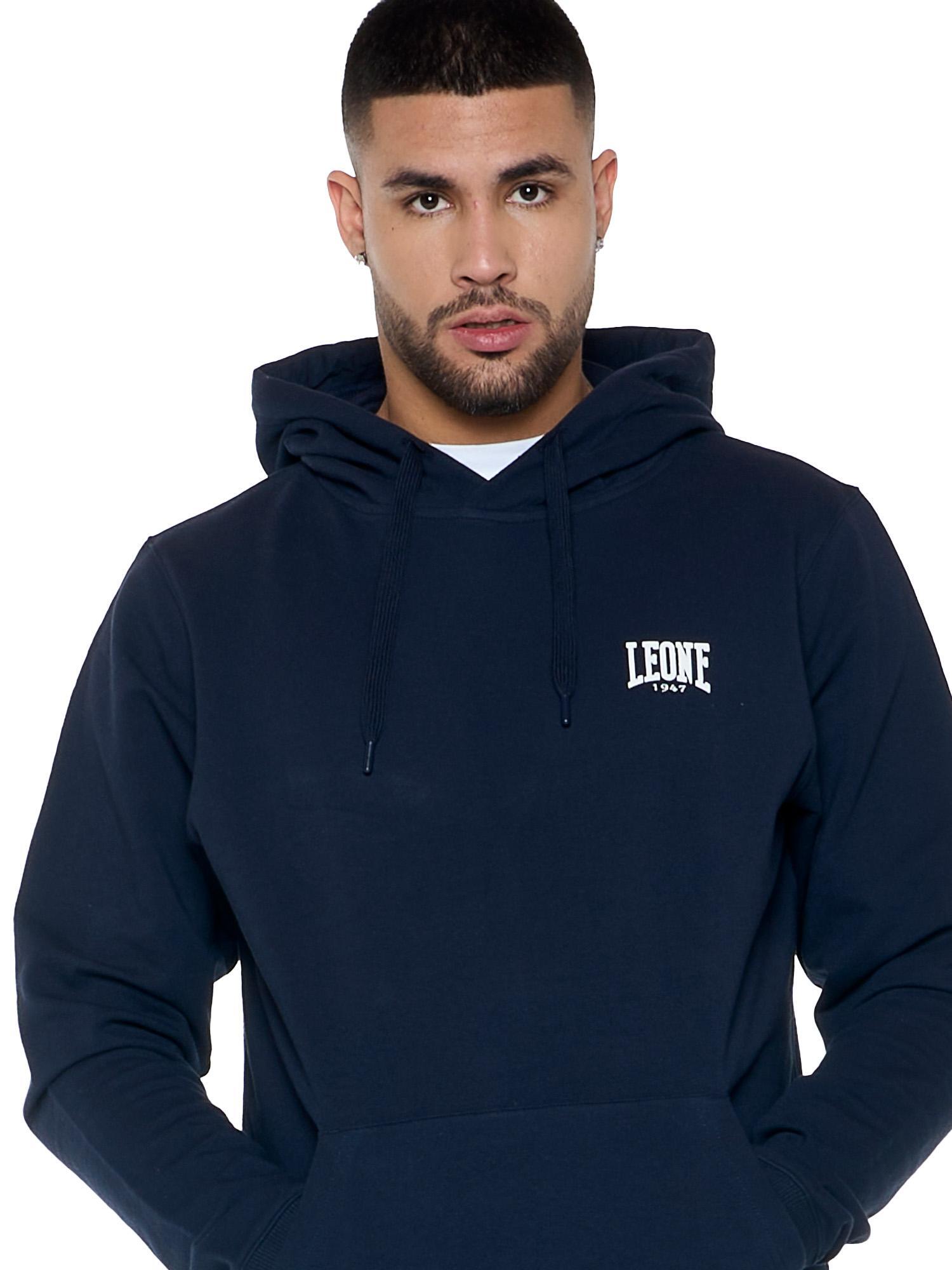 Sweat-shirt d'hiver pour homme à capuche avec petit logo "Basic" 5/7