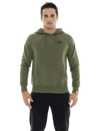 Winter-Sweatshirt für Herren mit Kapuze zum Überziehen und kleinem „Basic“-Logo