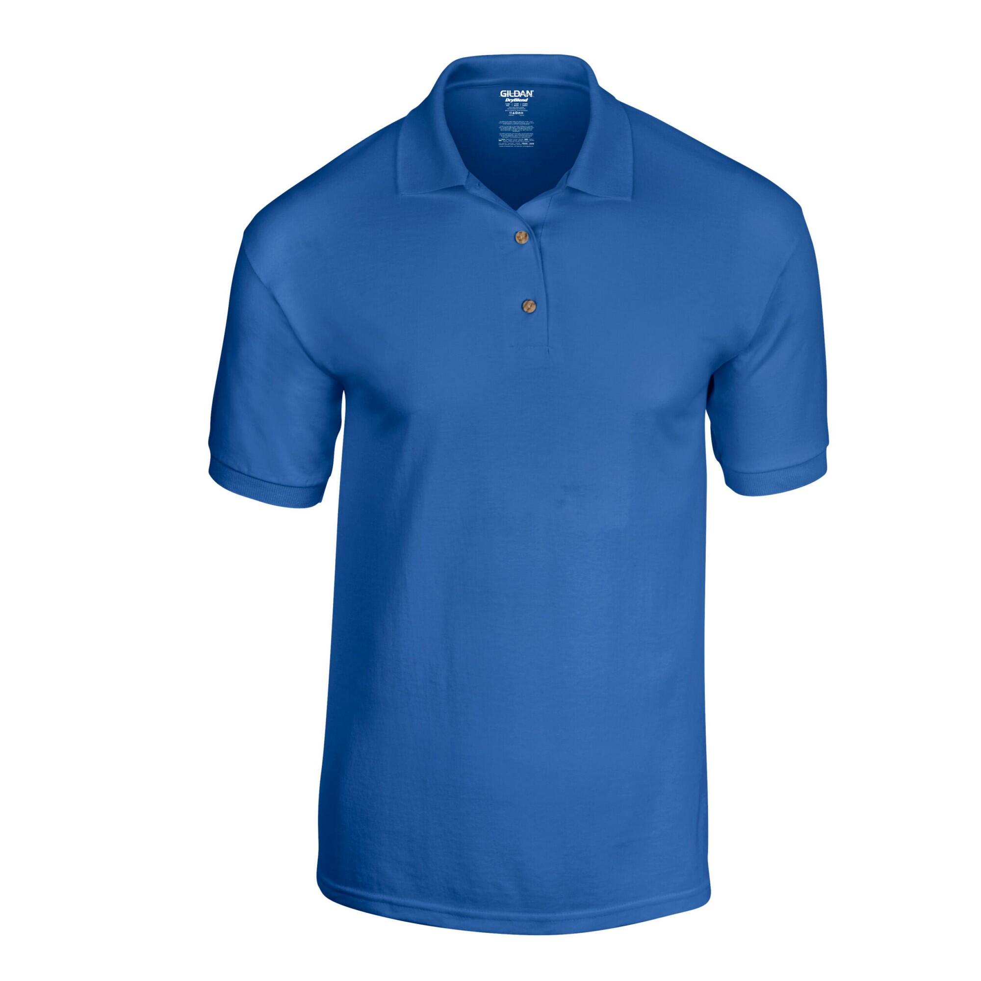 GILDAN Camisola pólo de malha seca unissexo para adultos Azul Real