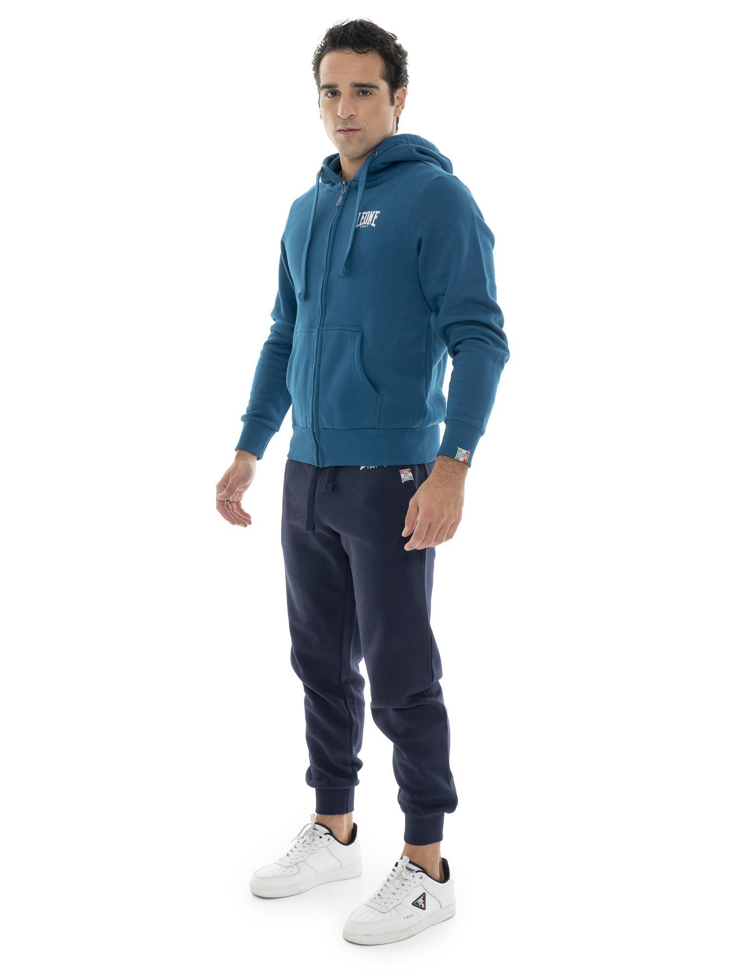 Fato de treino masculino Leone 1947 Apparel Basic Vintage, capuz, fecho, inverno 2/7