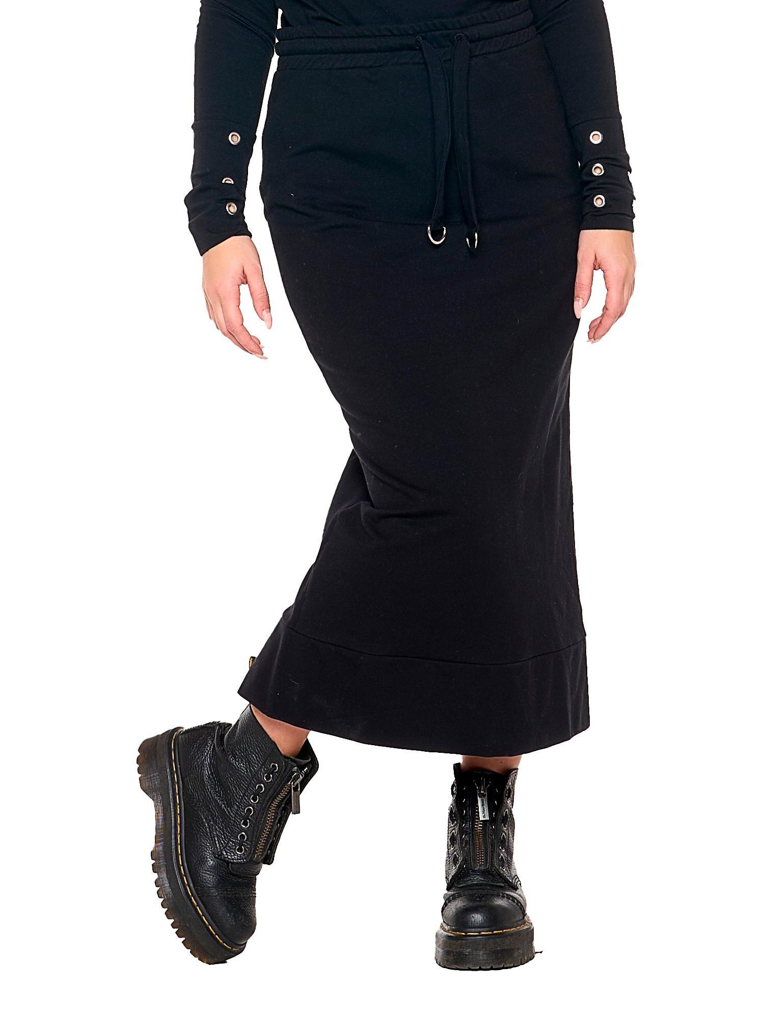 Falda larga de invierno para mujer "Black Ring" 2/6