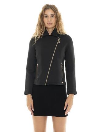 Veste Néoprène Zippée Asymétrique "Authentic Gold" Femme