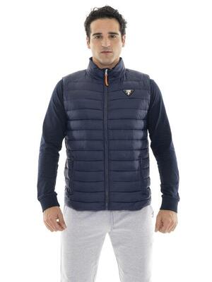 Piumino da uomo smanicato con zip invernale "Basic