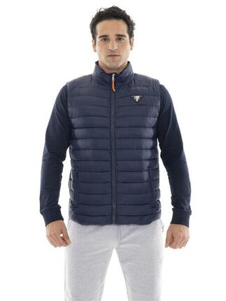 „Basic“ ärmellose Winter-Daunenjacke für Herren mit Reißverschluss