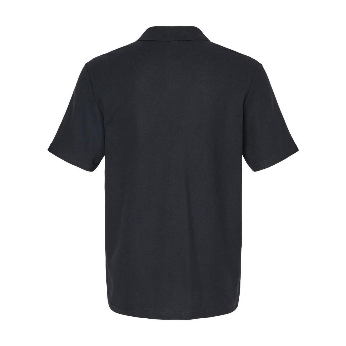 Camisa pólo Softstyle Pique unissexo para adultos (Preto) 2/3