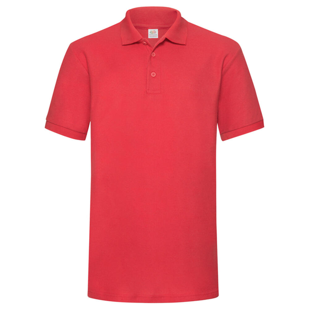 FRUIT OF THE LOOM Camisa pólo pesada para homem Vermelho
