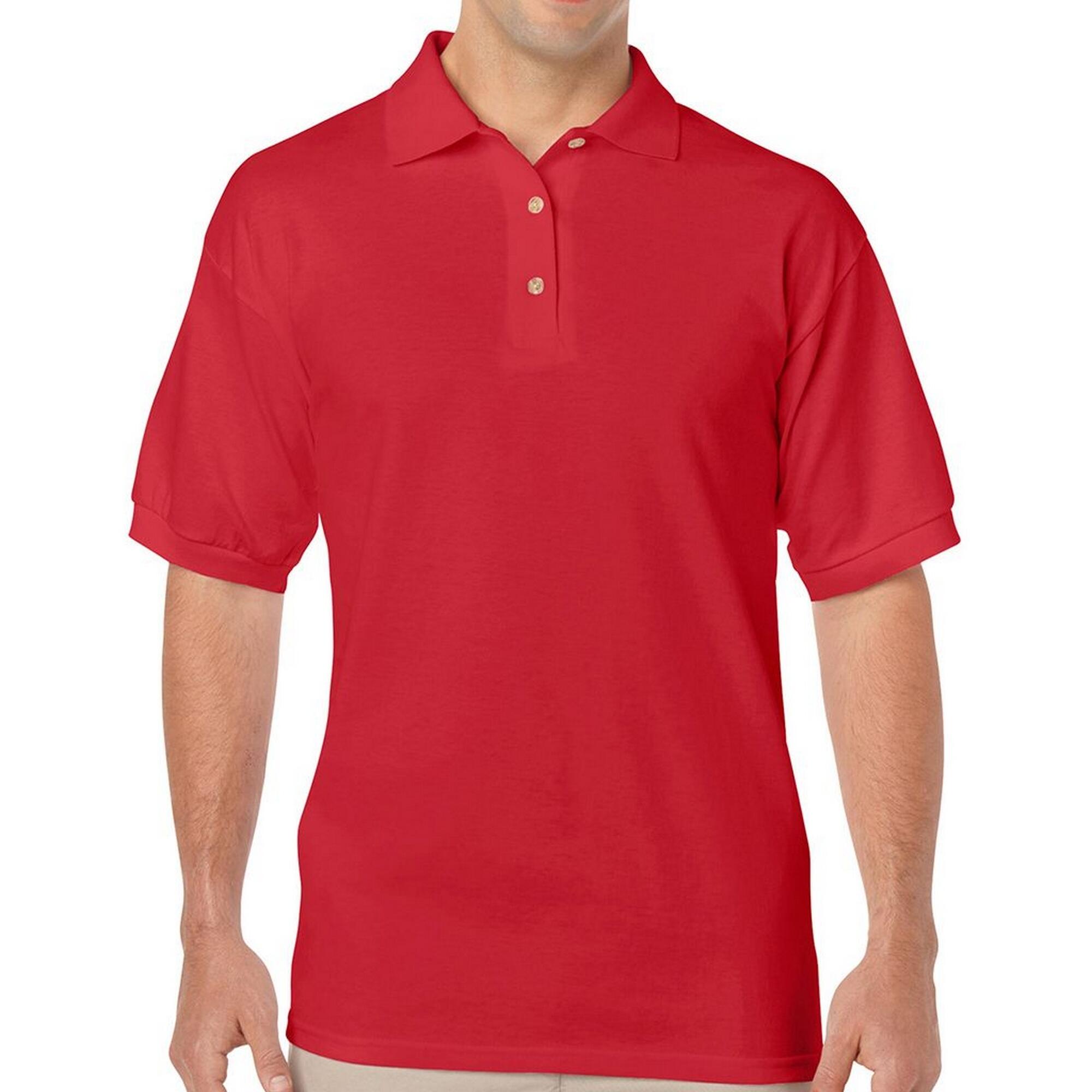 Maglietta Polo Adulto Unisex Gildan Rosso 3/3