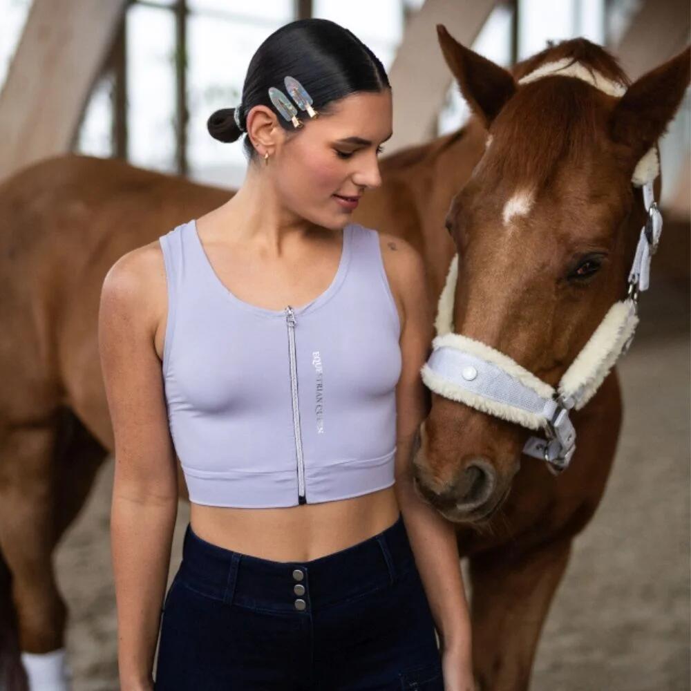 Paardenhalster van EQUESTRIAN QUEEN Rotterdam 25SS met bontafwerking 7/7