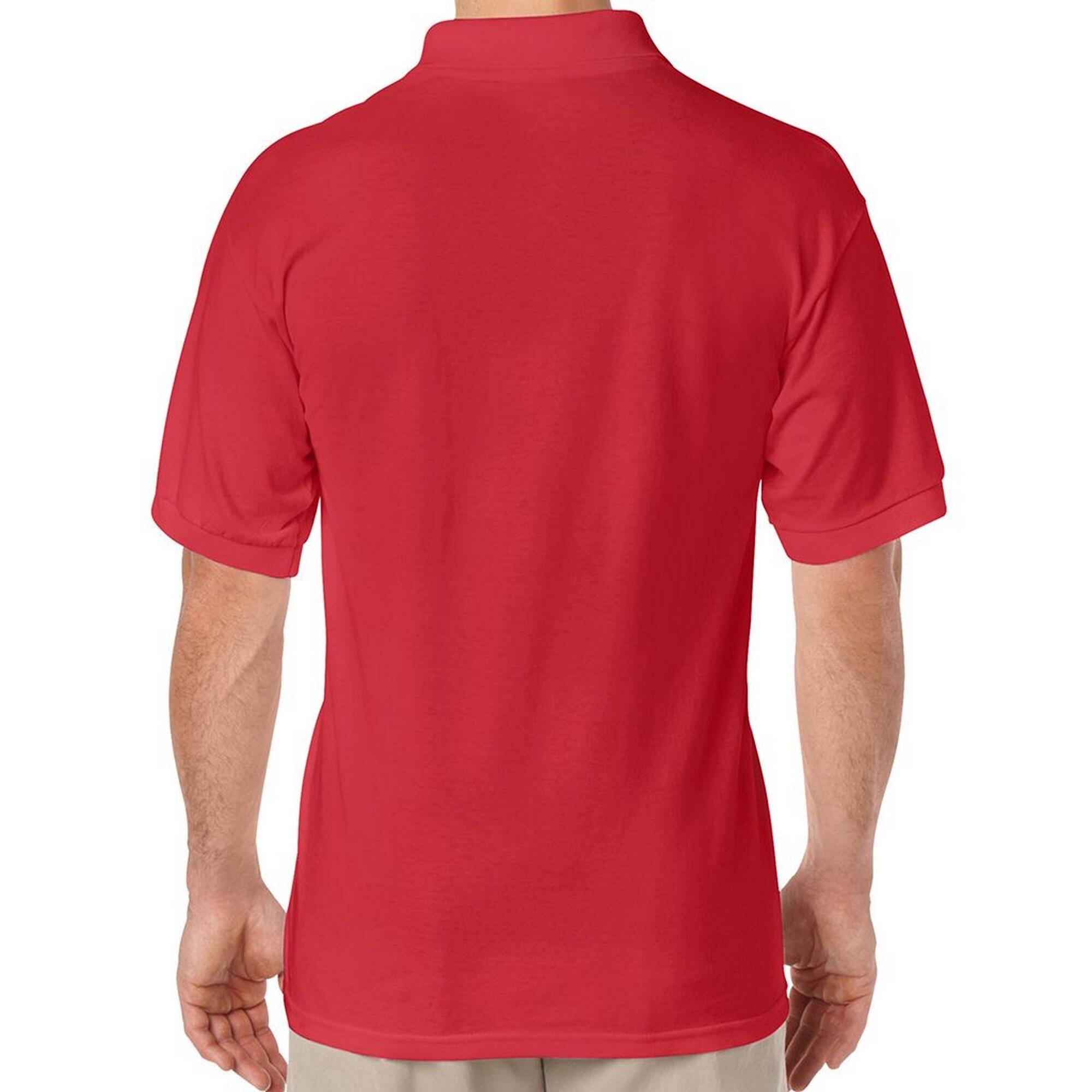 Maglietta Polo Adulto Unisex Gildan Rosso 2/3