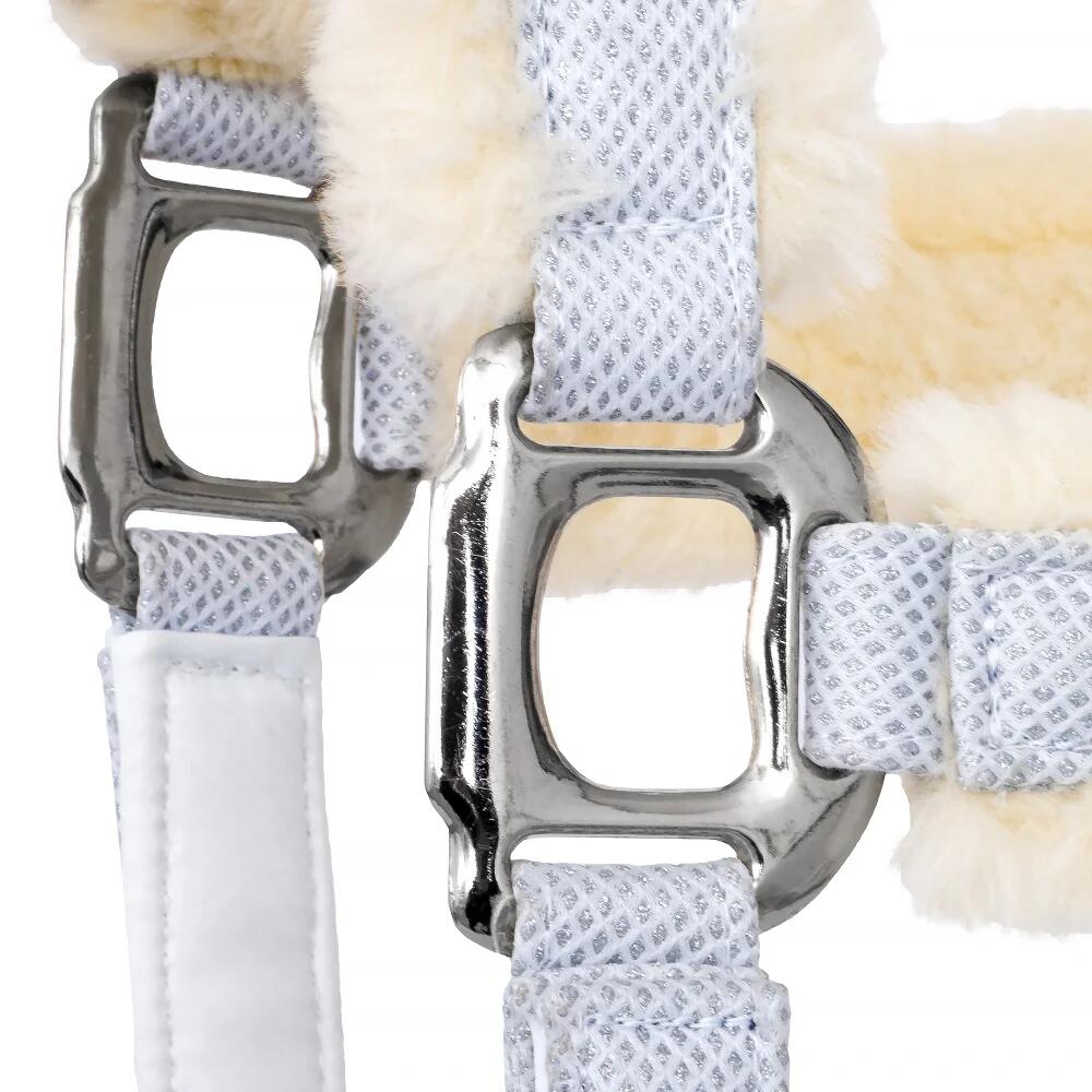 Paardenhalster van EQUESTRIAN QUEEN Rotterdam 25SS met bontafwerking 5/7