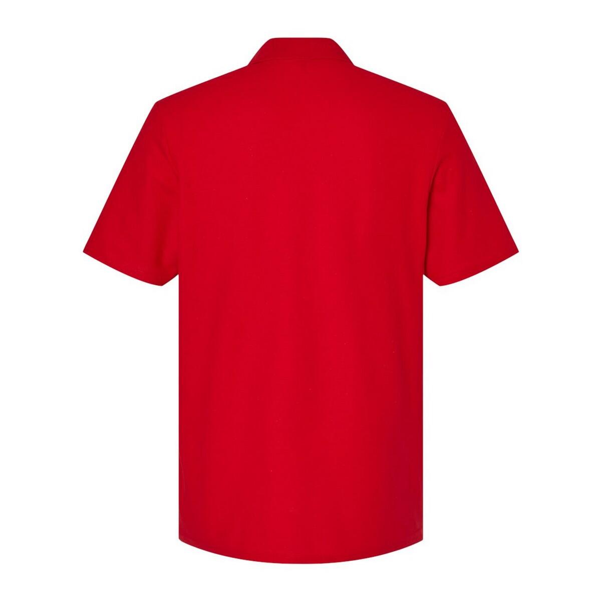Unisex Softstyle Piqué Poloshirt voor volwassenen (Kersenrood) 2/3