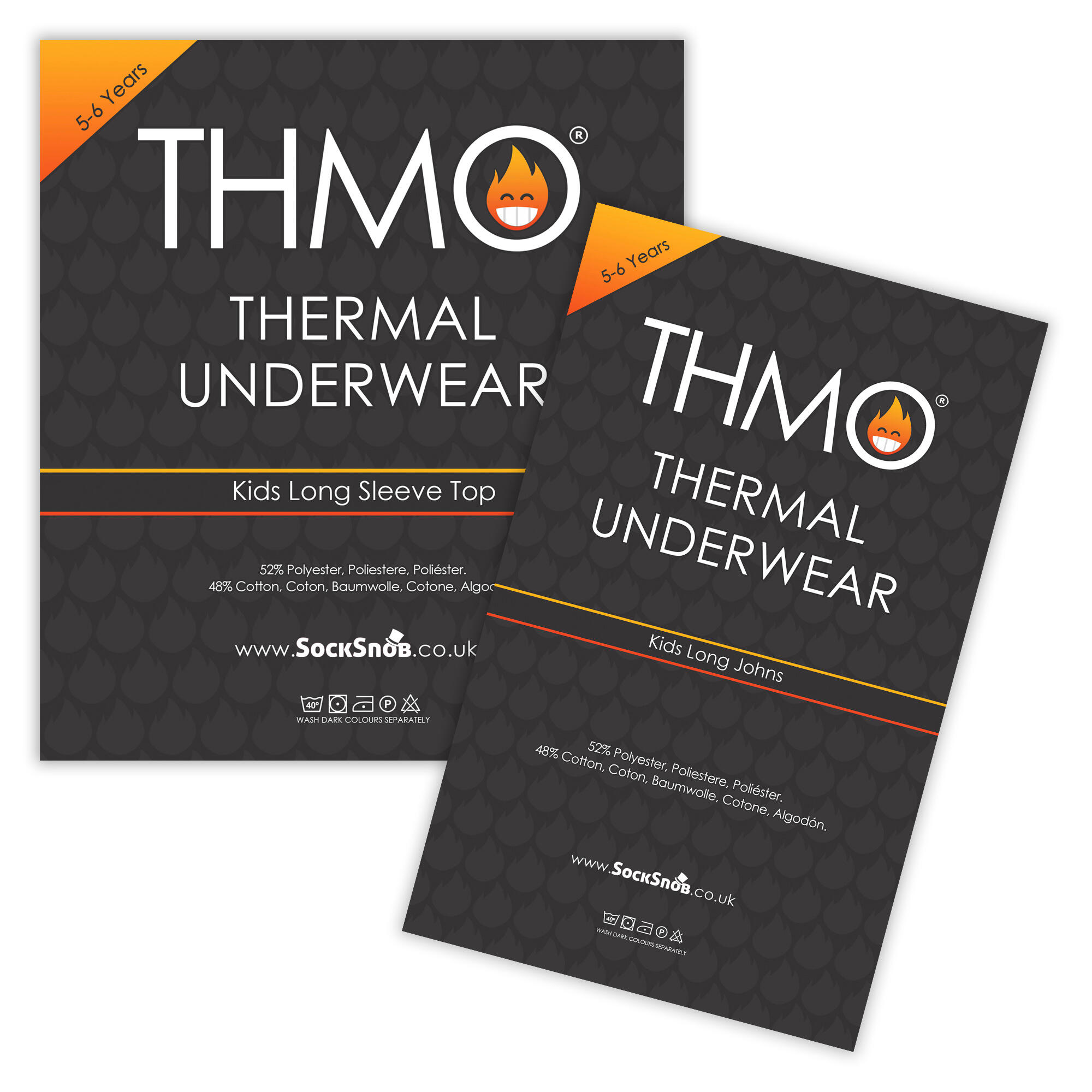 Kids Thermal Base Layer Set | Fleece Thermal Top & Long Johns Set 2/5
