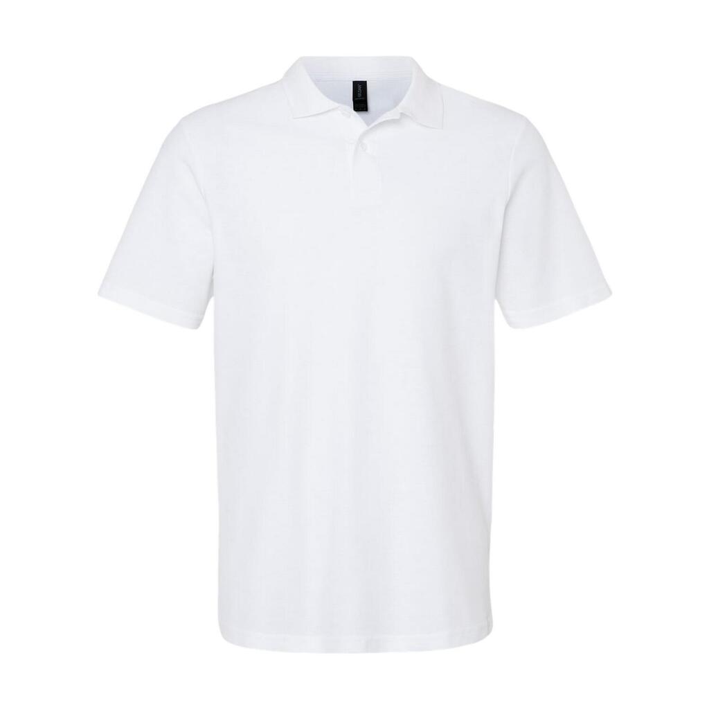 Unisex Adult Softstyle Pique Polo Shirt (White)