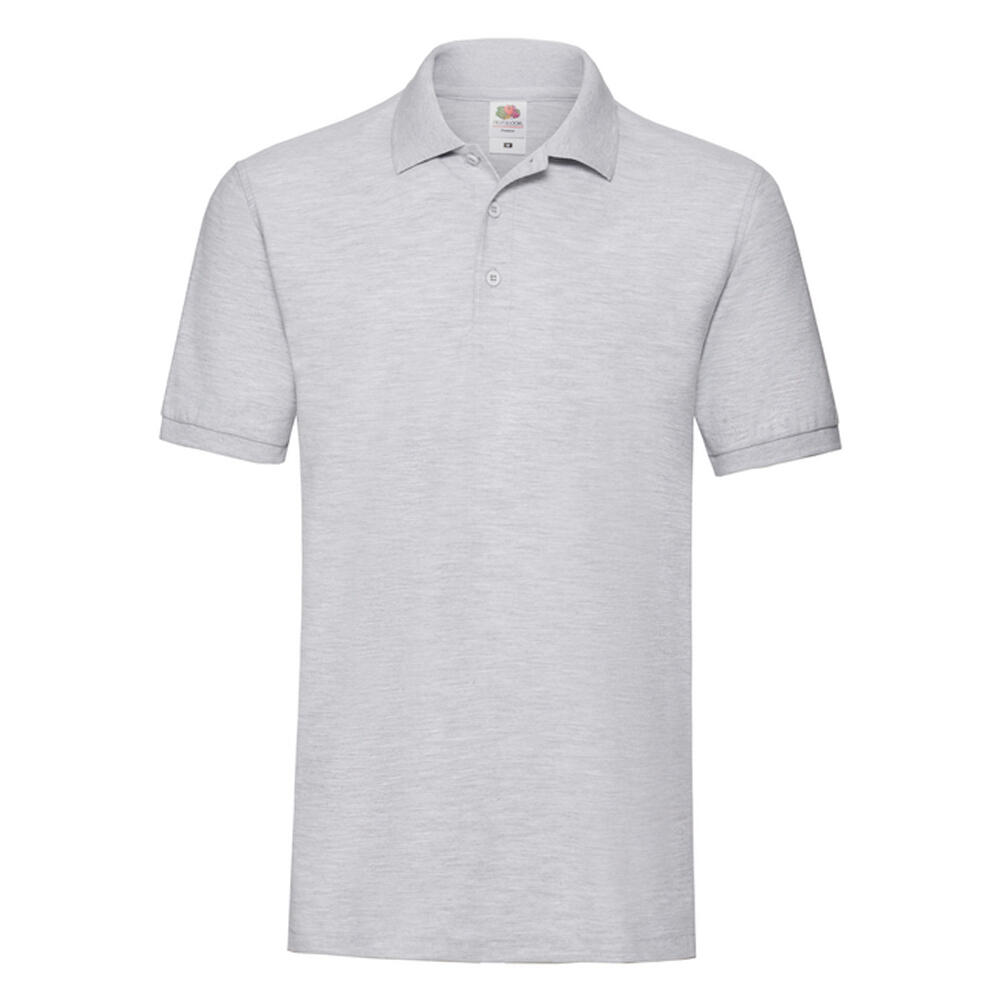 FRUIT OF THE LOOM Camisa pólo unissexo para adultos Premium Cinzento Mesclado