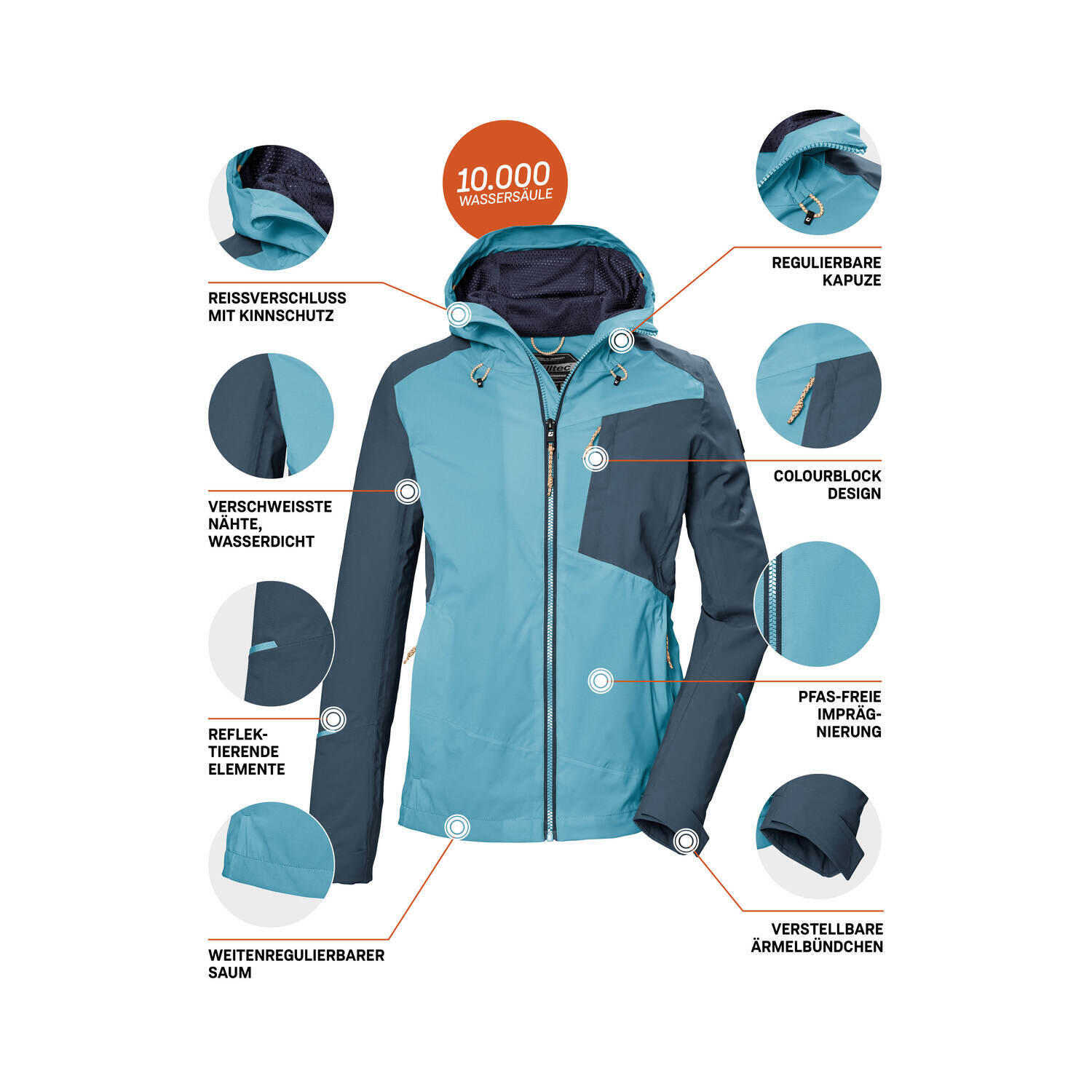 Damen Outdoorjacke KOS 83 6/7