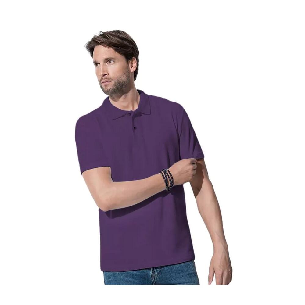 Camisa pólo clássica unissexo para adultos (Baga Profunda) 2/2