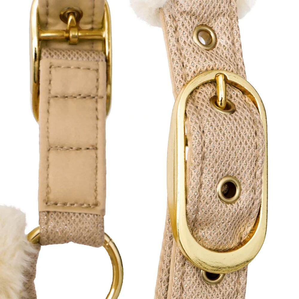Paardenhalster van EQUESTRIAN QUEEN Rotterdam 25SS met bontafwerking 3/6
