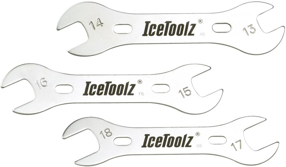 ICETOOLZ IceToolz Conussleutelset 13-14, 15-16, 17-18 mm - Zwart/Zilver