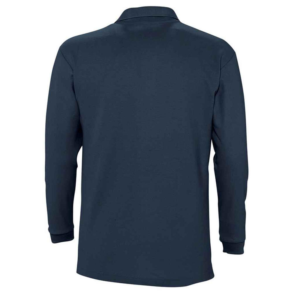 Camisola pólo de manga comprida Winter II para adultos unissexo (Azul Marinho) 2/4