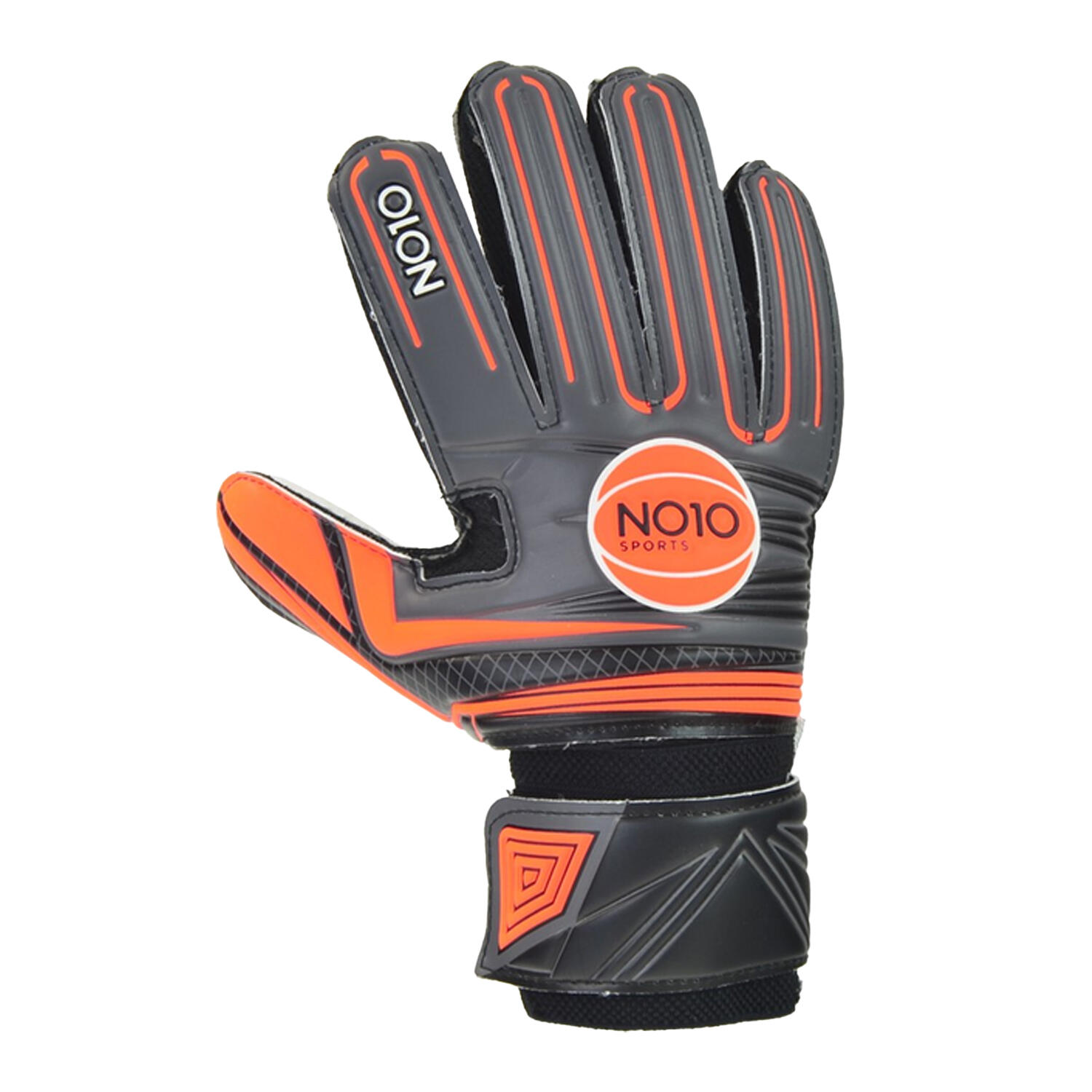 NO10 Guanti Da Portiere Replica Adulto Unisex NO10 Grigio Arancio Bianco