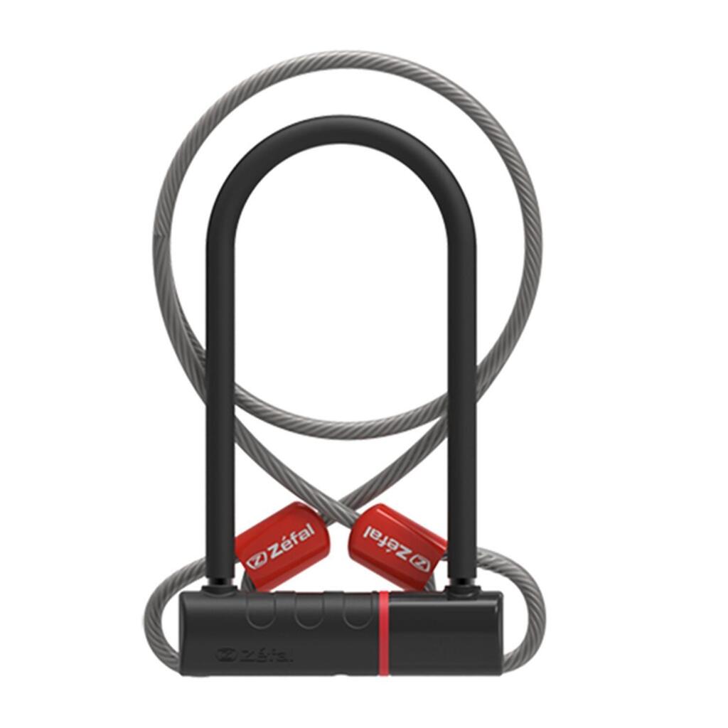 Lock with looped cable and mount Zefal Traz U11