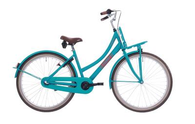 Bikefun kinderfiets 24 inch met 3 versnellingen - groene matte afwerking