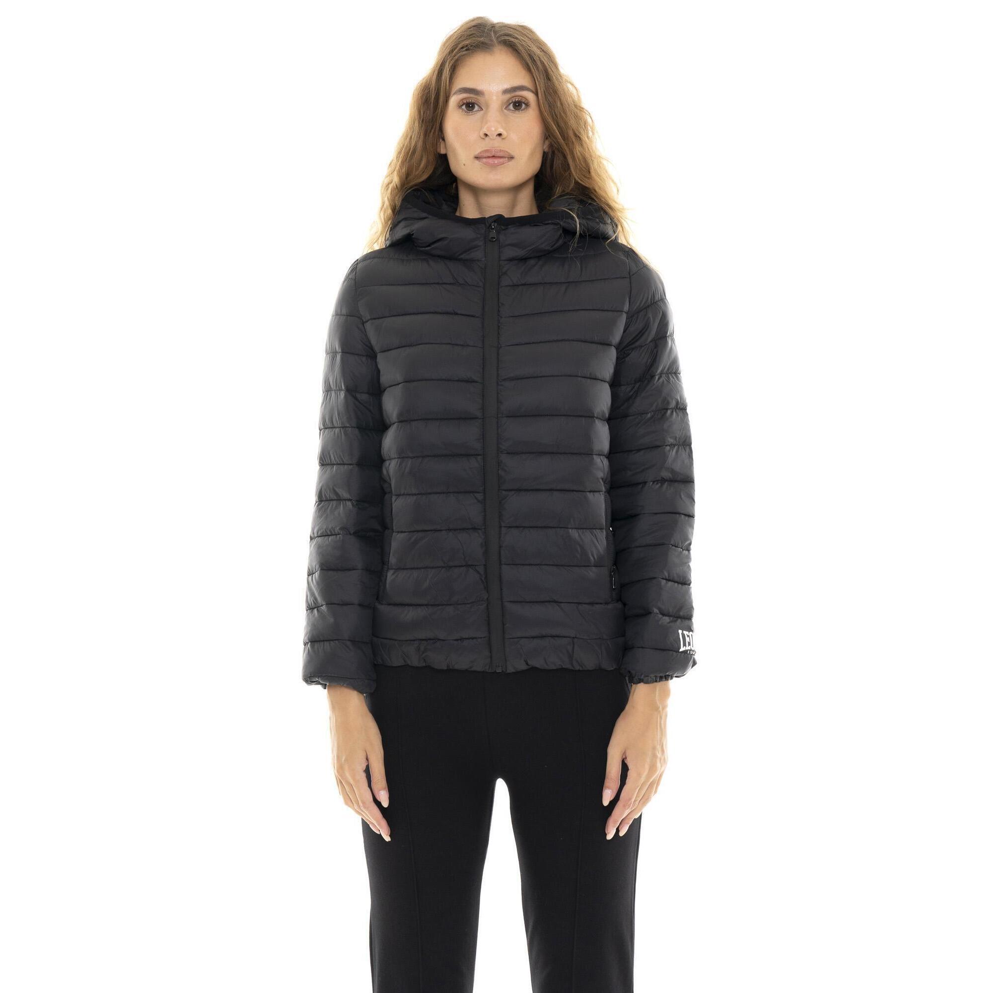 Leone 1947 Apparel - Doudoune Hiver Femme À Capuche "jamais Sans" - Blouson - Noir - Decathlon