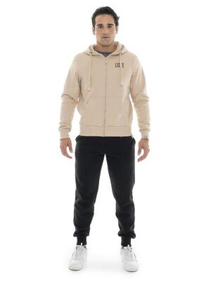 Tuta da uomo con cappuccio e zip Leone 1947 Apparel Vintage Small Logo