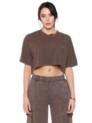 T-shirt Femme Col Roulé Côtelé "Pearl" à Manches Longues