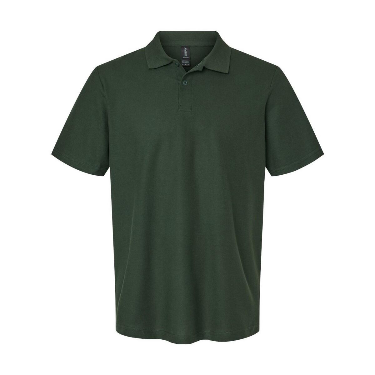 GILDAN Camisa pólo Softstyle Pique unissexo para adultos Verde Floresta