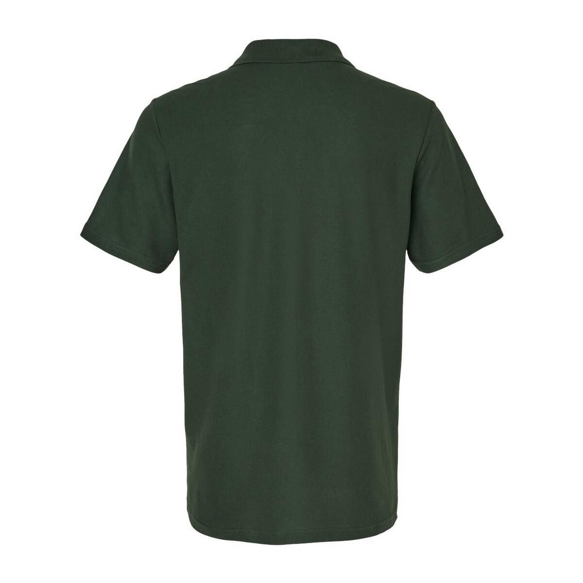 Maglietta Polo Adulto Unisex Gildan Softstyle Verde Foresta 2/3