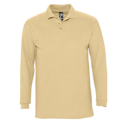 Volwassen uniseks winter ii poloshirt met lange mouwen (wit)