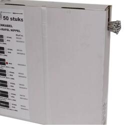 Câble en Acier Inoxydable Shimano pour Dérailleur - 50 Pièces