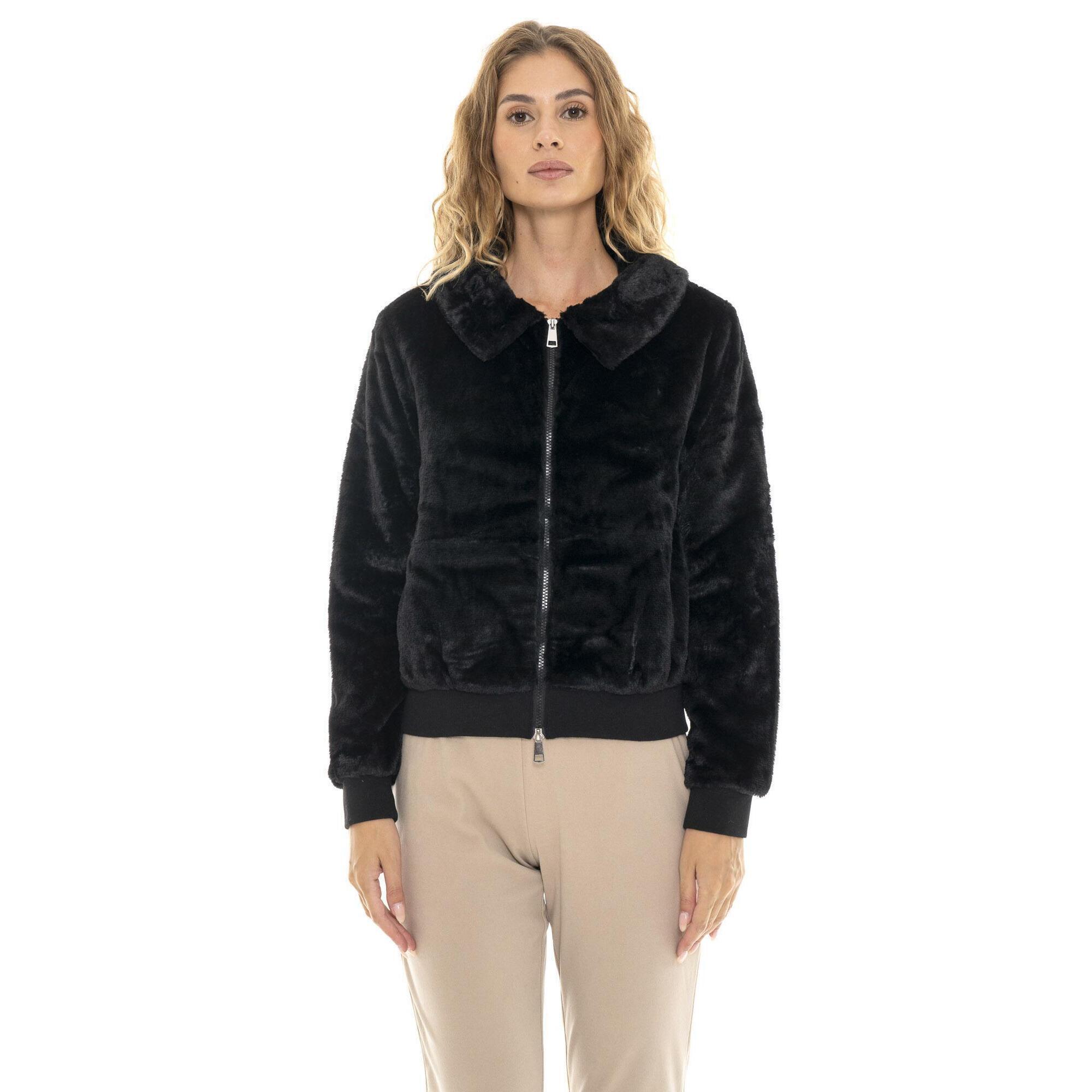 Leone 1947 Apparel - Veste D'Hiver Douce En Sherpa « Jamais Sans » Pour Femmes - Blouson - Noir - Decathlon