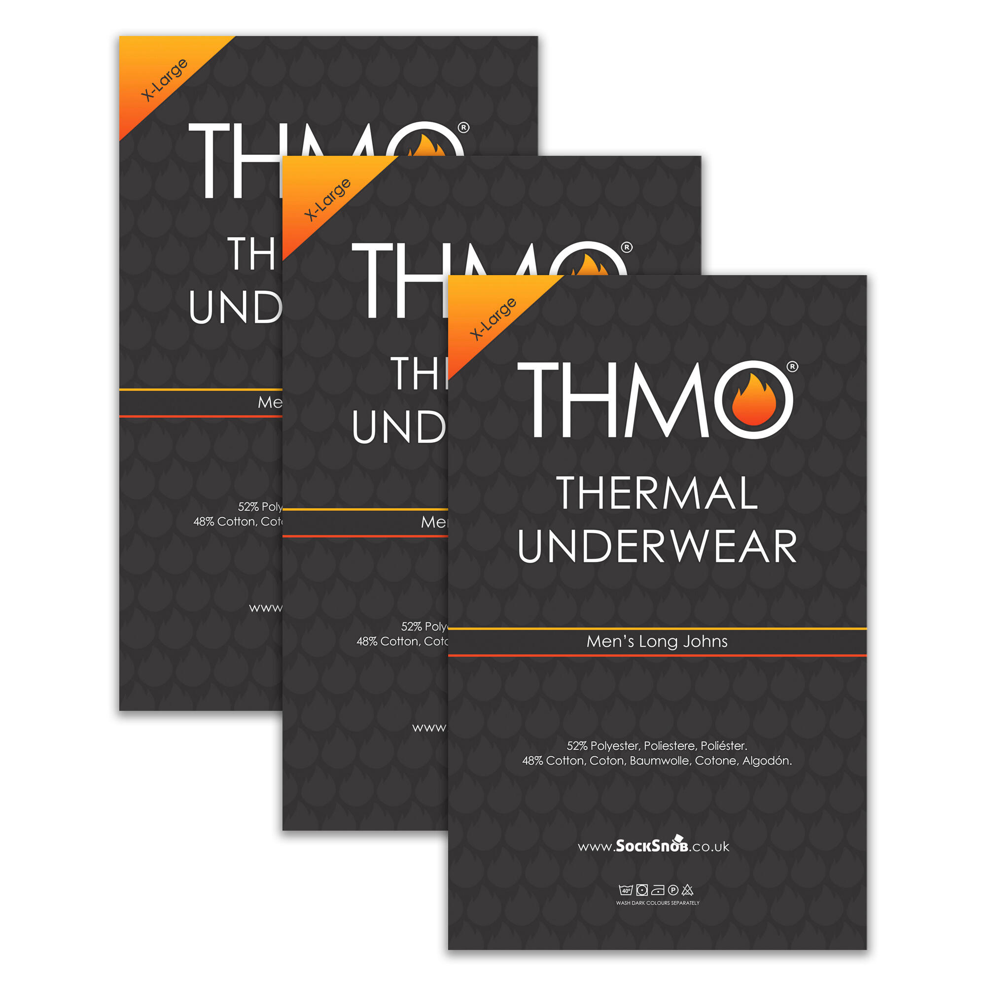 THMO - 3er Pack Herren Thermo Unterwäsche Hosen | Winter Funktionsunterwäsche 2/5