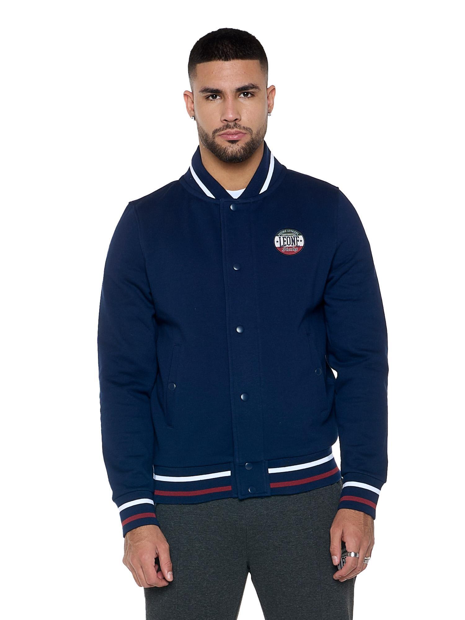 LEONE 1947 APPAREL Bomber invernale da uomo con bottoni "Varsity"