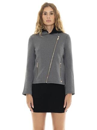 Veste Néoprène Zippée Asymétrique "Authentic Gold" Femme