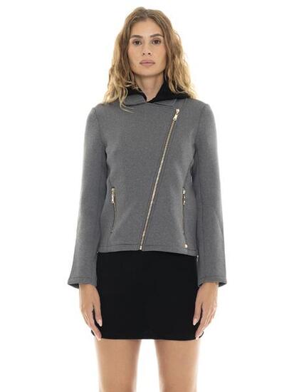 Veste Néoprène Zippée Asymétrique "Authentic Gold" Femme