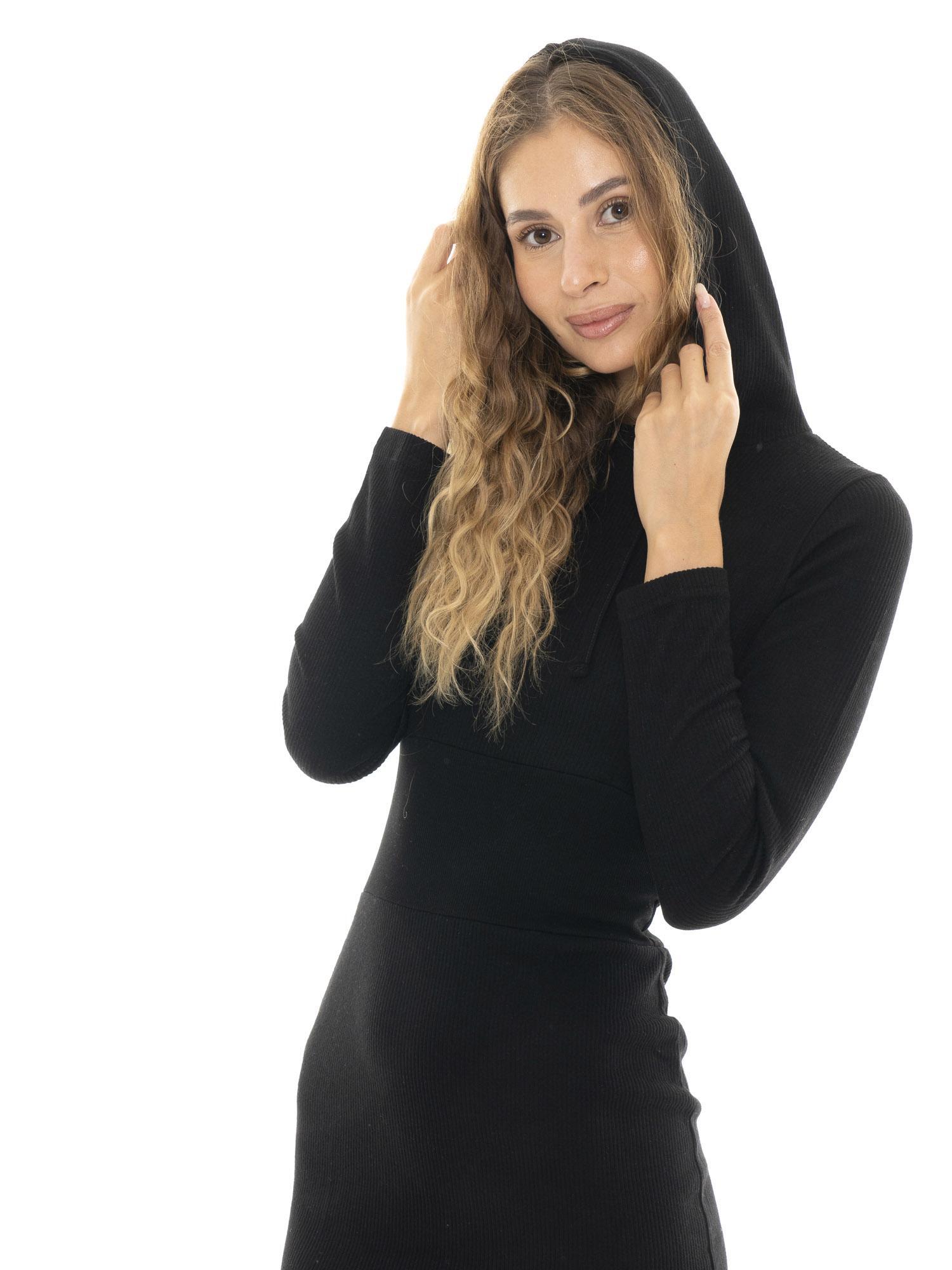 Abito da donna con cappuccio in costina Leone 1947 Glam Winter 5/7