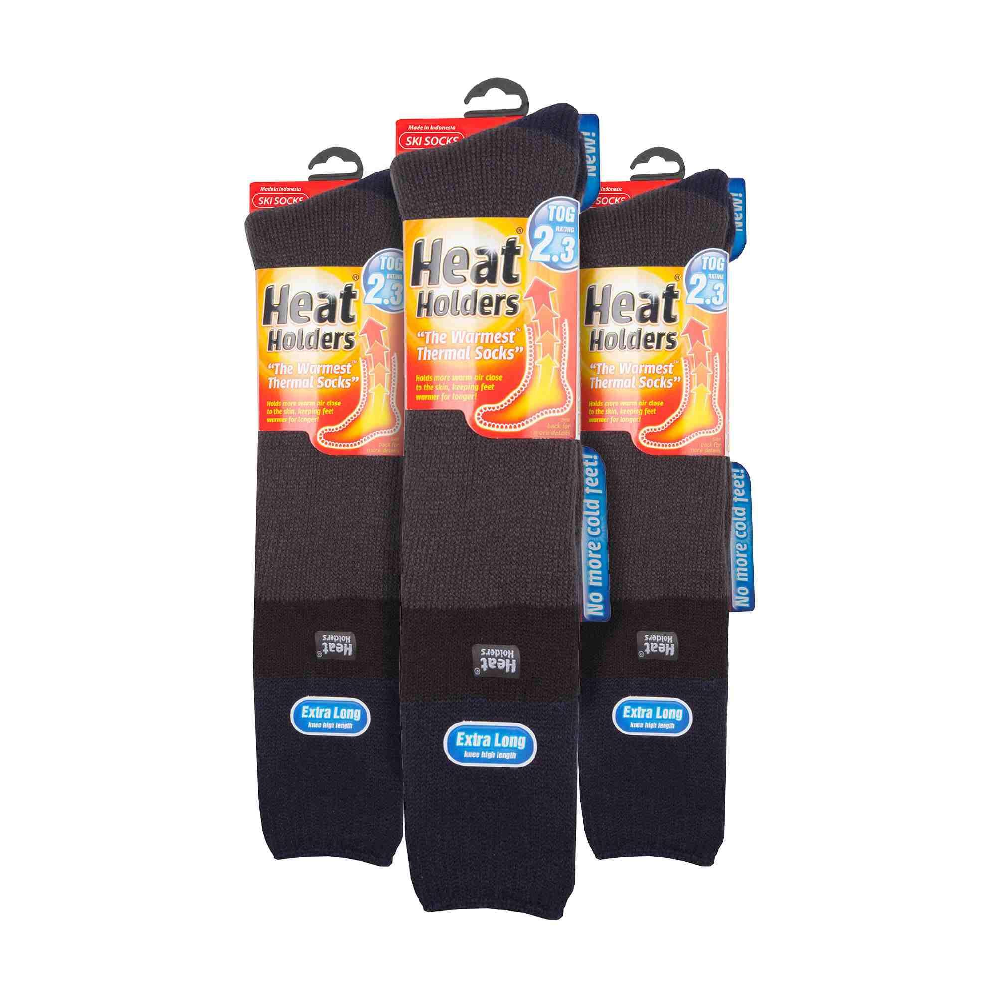 Heat Holders chaussettes ski thermiques rayées homme - 3 paires 2/5