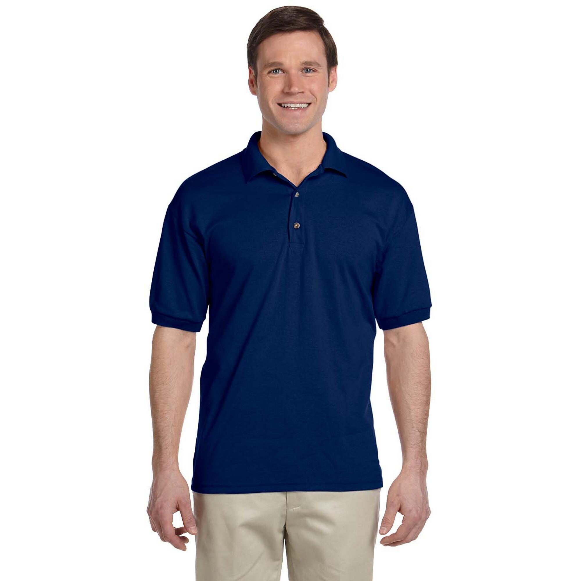 Camisola pólo DryBlend unissexo para adultos Azul Marinho 3/3