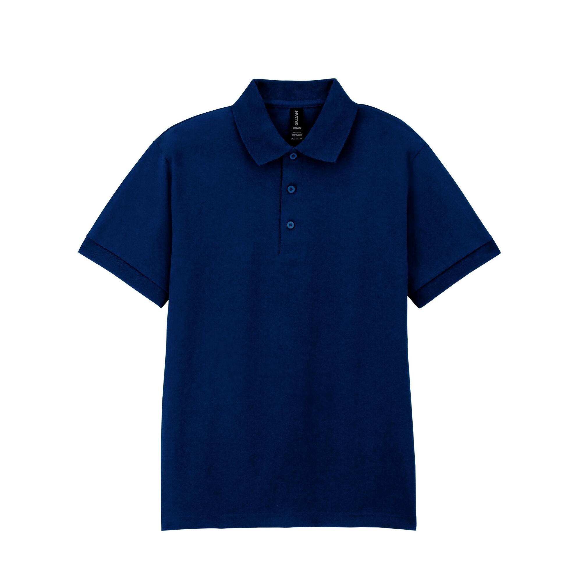 GILDAN Camisola pólo DryBlend unissexo para adultos Azul Marinho