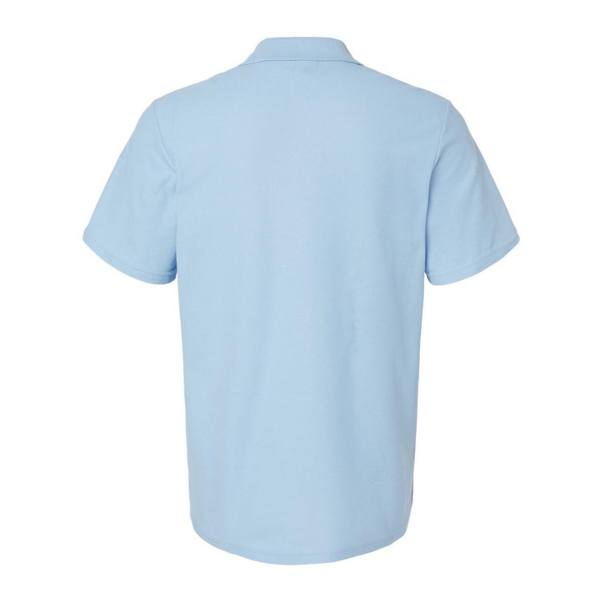 Maglietta Polo Adulto Unisex Gildan Softstyle Azzurro 2/3