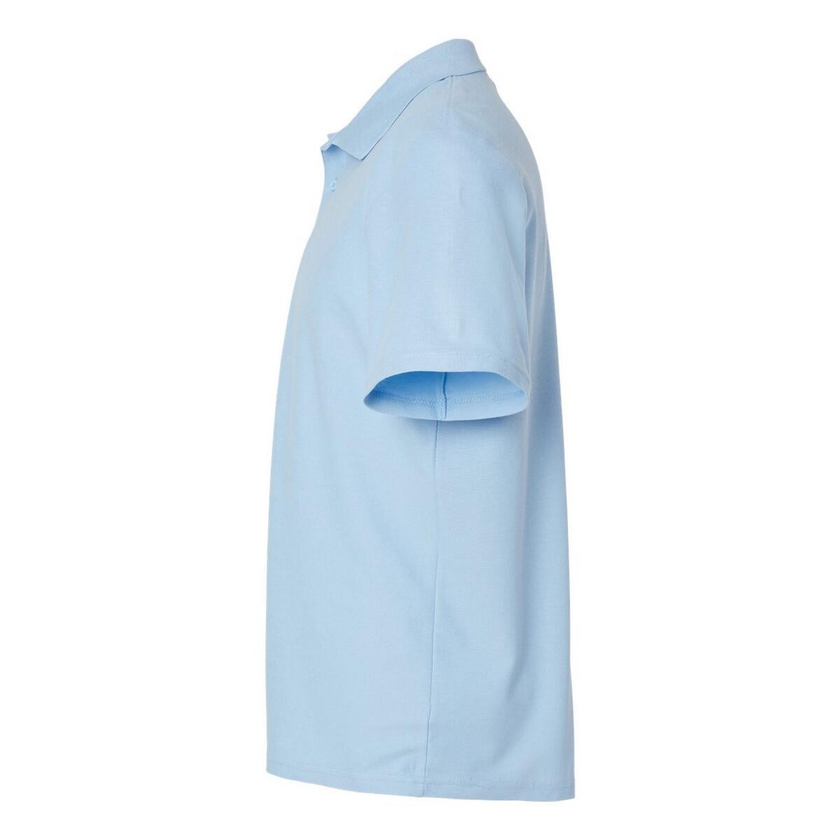 Maglietta Polo Adulto Unisex Gildan Softstyle Azzurro 3/3