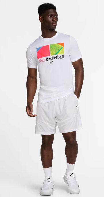 T-shirt uomo nike dri-fit - bianco 2/4