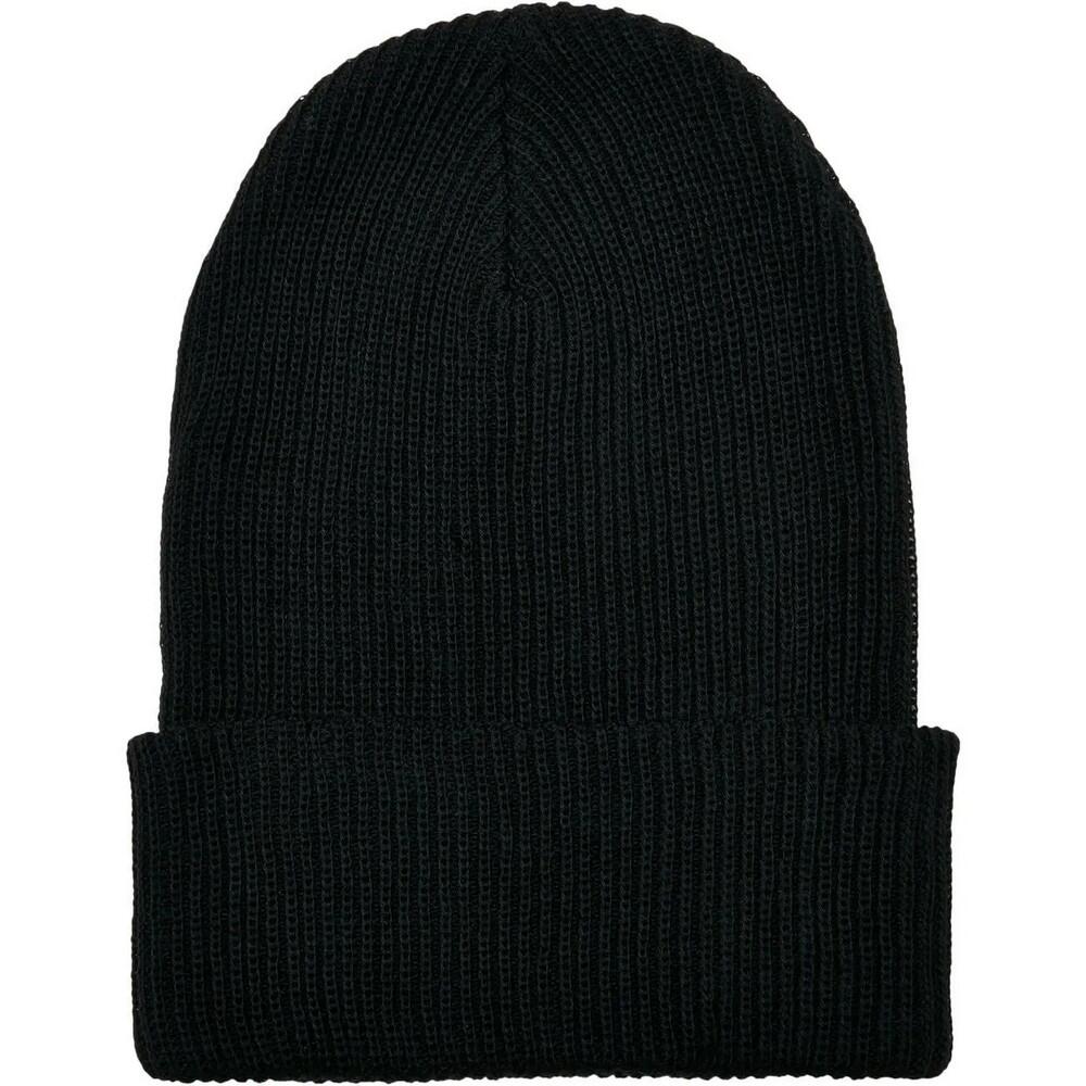 Ribbed Yarn Knitted Beanie (Black)
