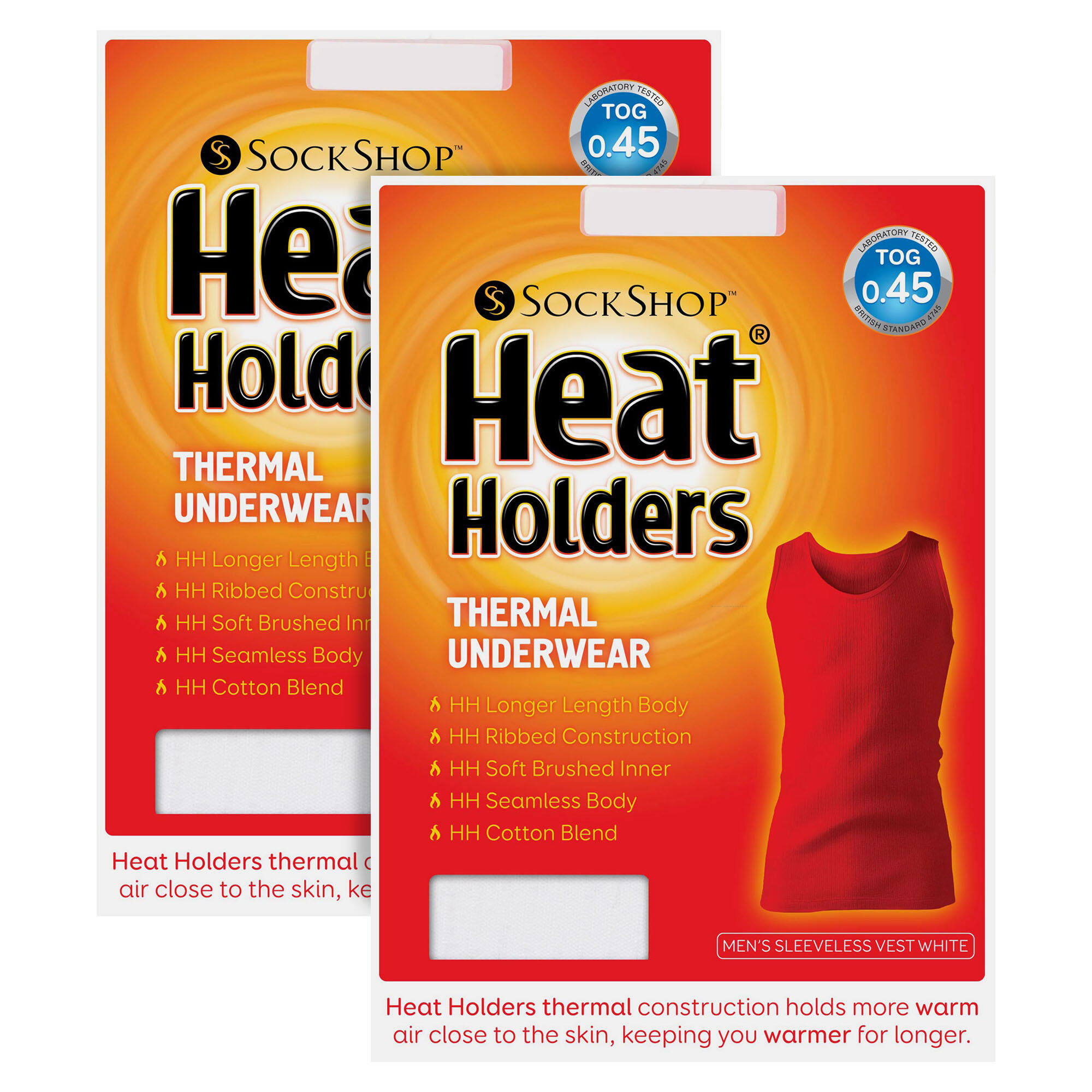 Heat Holders - Lot De 2 Homme Sous Vetements Thermqiue Sans Manche T-shirt 2/6