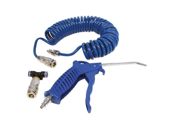 Carpoint Druckluft-Blaspistole mit 5 Meter Spiralschlauch