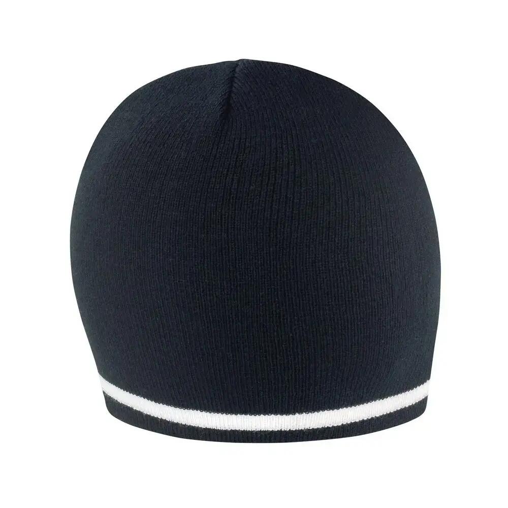 Unisex Adult National Beanie (Black/White)