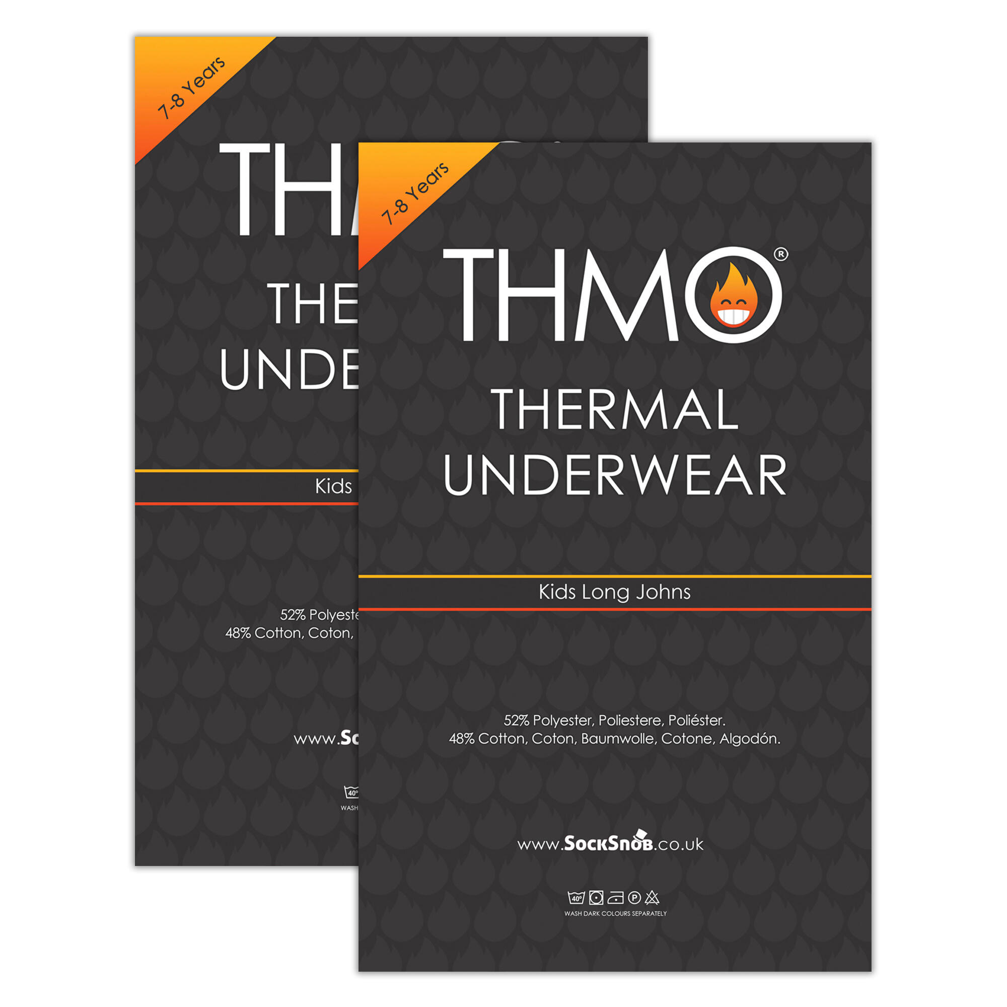 2 Pack Kids Thermal Bottoms | Winter Base Layer Thermal Underwear Bottoms 2/5